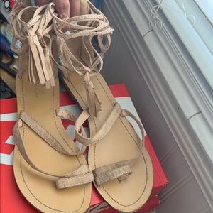 Rue21 Beige Tassel Sandals